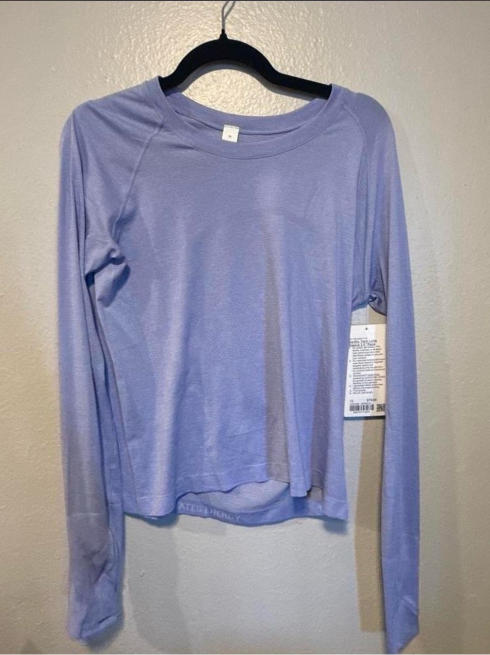 lululemon athletica Lavender Long-Sleeve Performance Tee